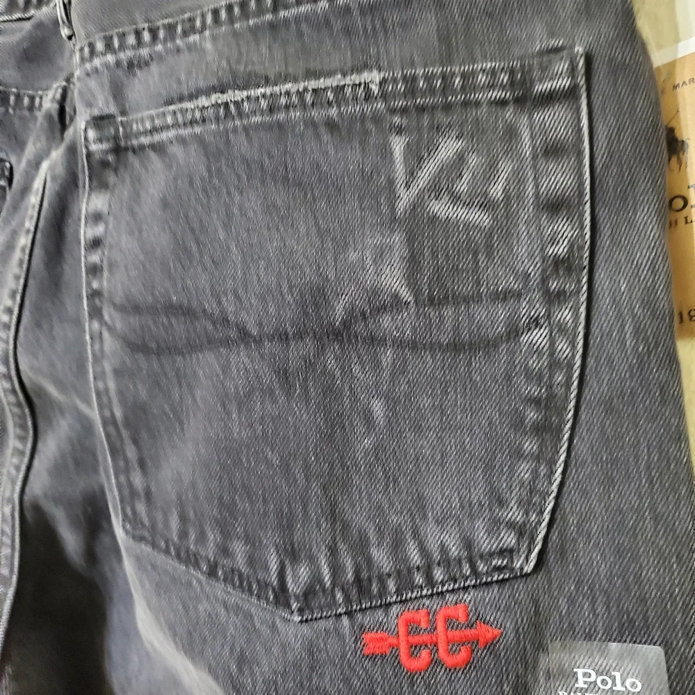 Polo Ralph Lauren RL Tigers Varsity P Graffiti Classic Fit Jeans - Picture 11 of 15